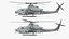 Bell AH-1Z Attack Helicopter Rigged