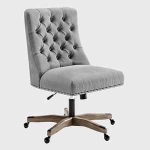 Linon Home Decor Honor Light Gray Office Chair Greylt