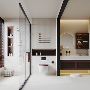3D Bathroom Scene 12