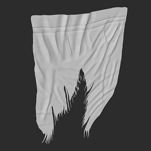 Torn cloth