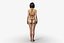 Rigged Asian Style Woman Wearing Bikini