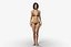 Rigged Asian Style Woman Wearing Bikini