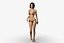 Rigged Asian Style Woman Wearing Bikini