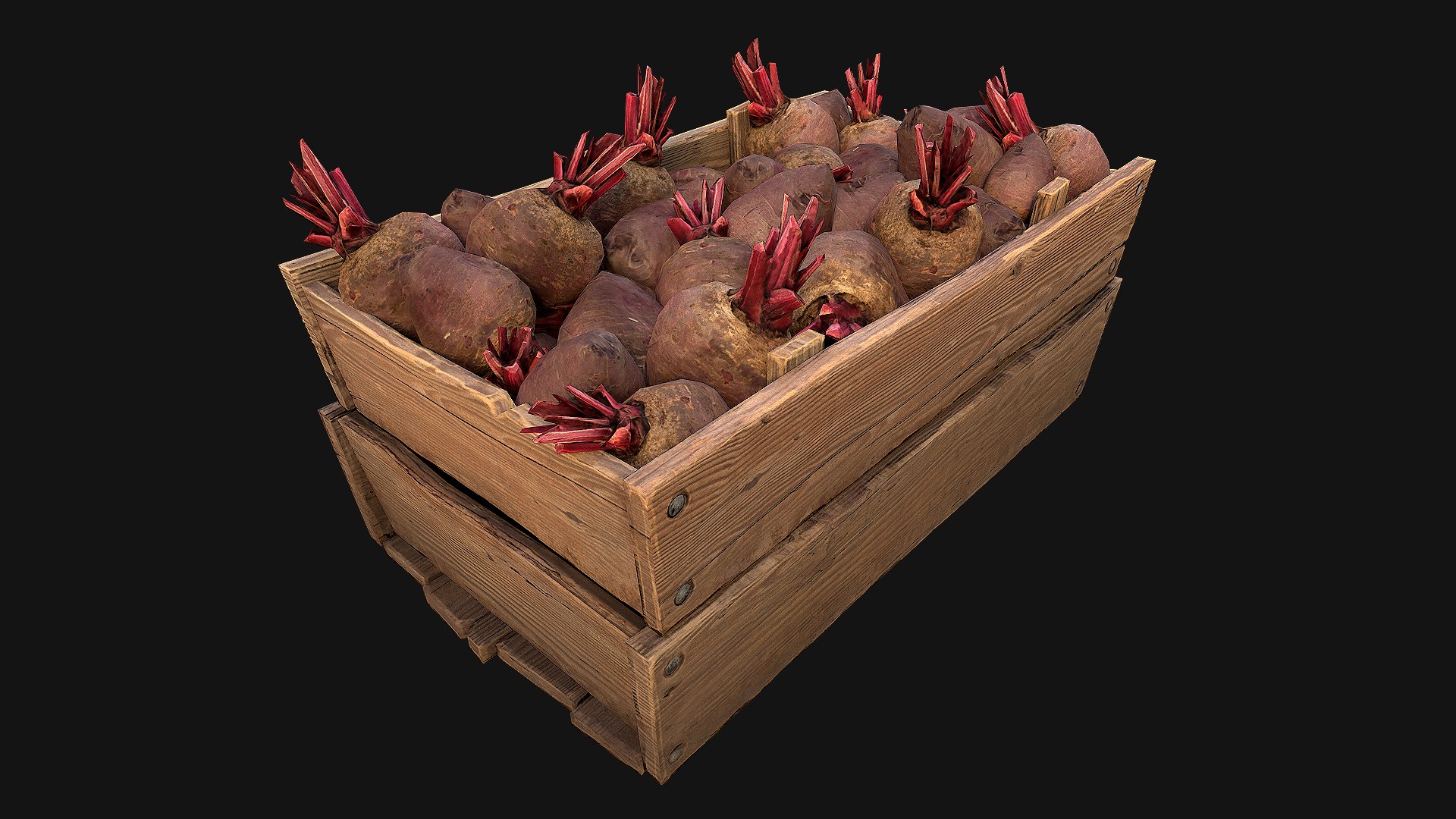 3D BeetRoot Box Crate Stand Model - TurboSquid 1920930