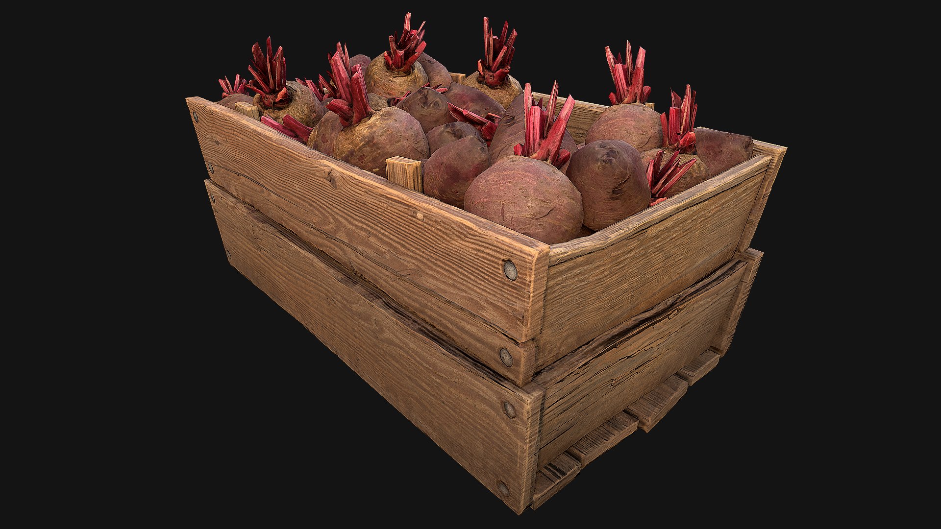 3D BeetRoot Box Crate Stand Model - TurboSquid 1920930