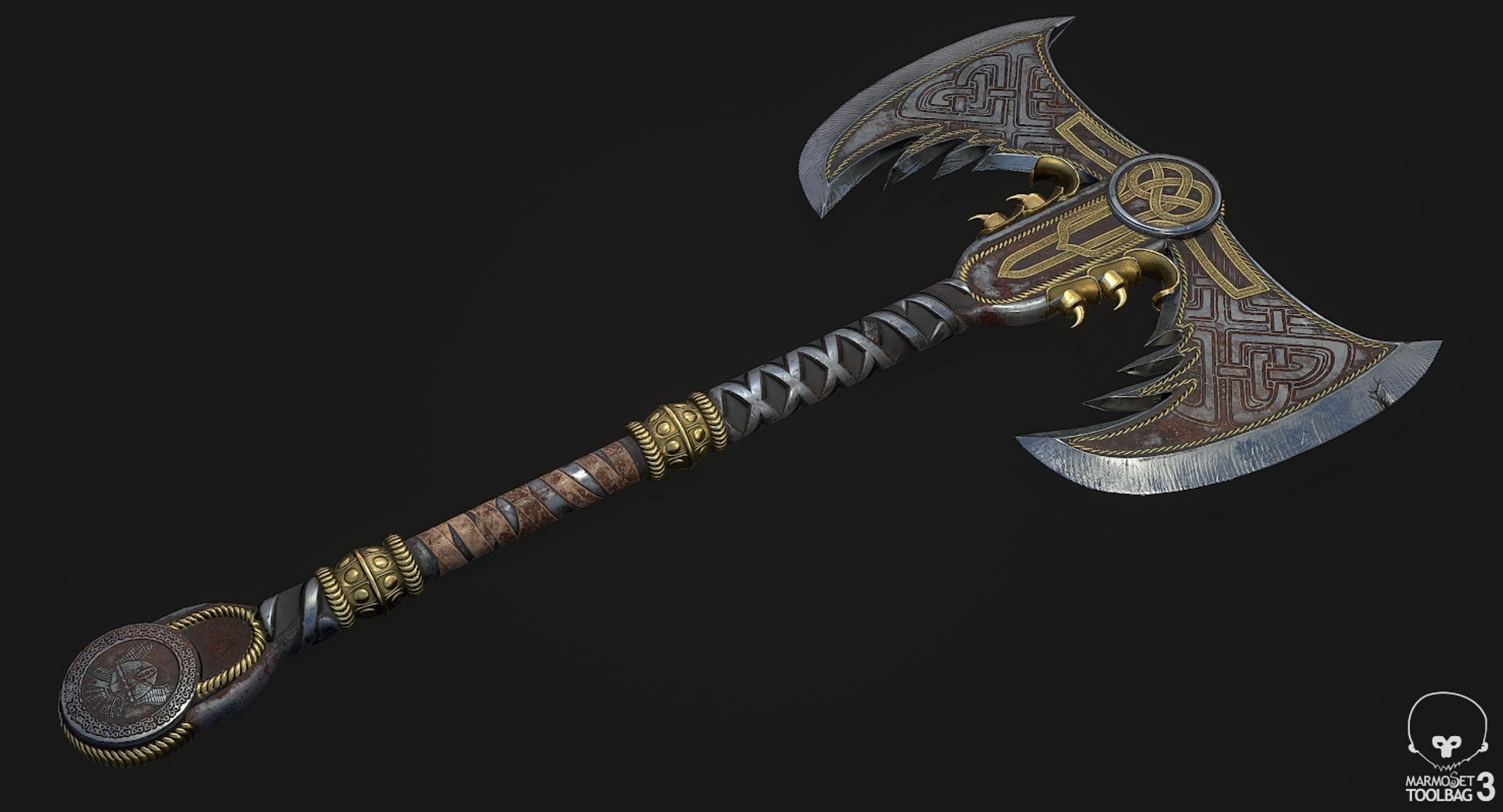 Axe Pbr Metalic 3D Model - TurboSquid 1373432