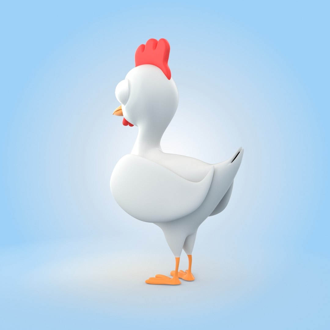 3D Chicken https://p.turbosquid.com/ts-thumb/WK/oYtaNp/gy/03/jpg/1641323213/1920x1080/fit_q87/a30e9e94f195d2f5e7f8087437f01f94cd7bc40d/03.jpg