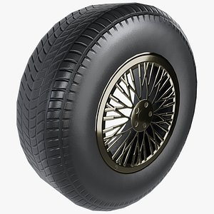3D model Rim And Tire V14