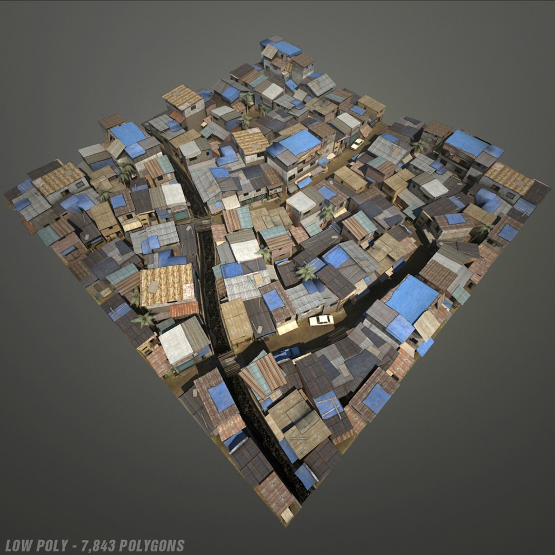3d Slum City Model