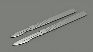 scalpel - 2 handles 3d x