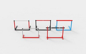 Race hurdle 3D model