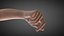 Female Hand Rigged for Cinema 4D