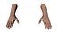 Female Hand Rigged for Cinema 4D