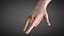 Female Hand Rigged for Cinema 4D