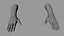 Female Hand Rigged for Cinema 4D