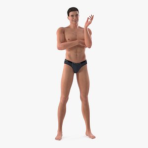 Fitness Man Standing Pose