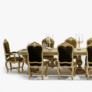 Baroque style dining room
