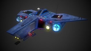 Small reconnaissance starship Scout-D-001
