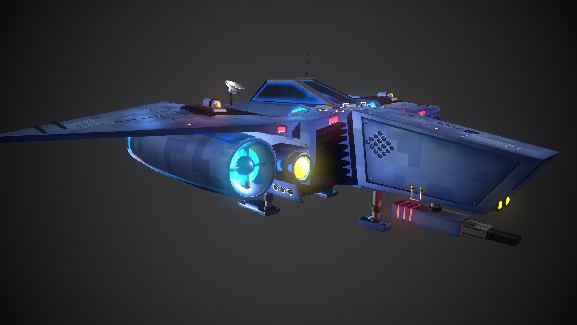 Small reconnaissance starship Scout-D-001 3D model https://p.turbosquid.com/ts-thumb/WL/4JSgGy/aU/screenshot002/png/1658950177/1920x1080/fit_q87/b2ab440846559ee96285c078f5d23804d62b3c8a/screenshot002.jpg