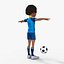 Cartoon Football player Rigged 3D