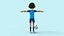 Cartoon Football player Rigged 3D
