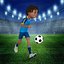 Cartoon Football player Rigged 3D