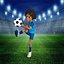 Cartoon Football player Rigged 3D