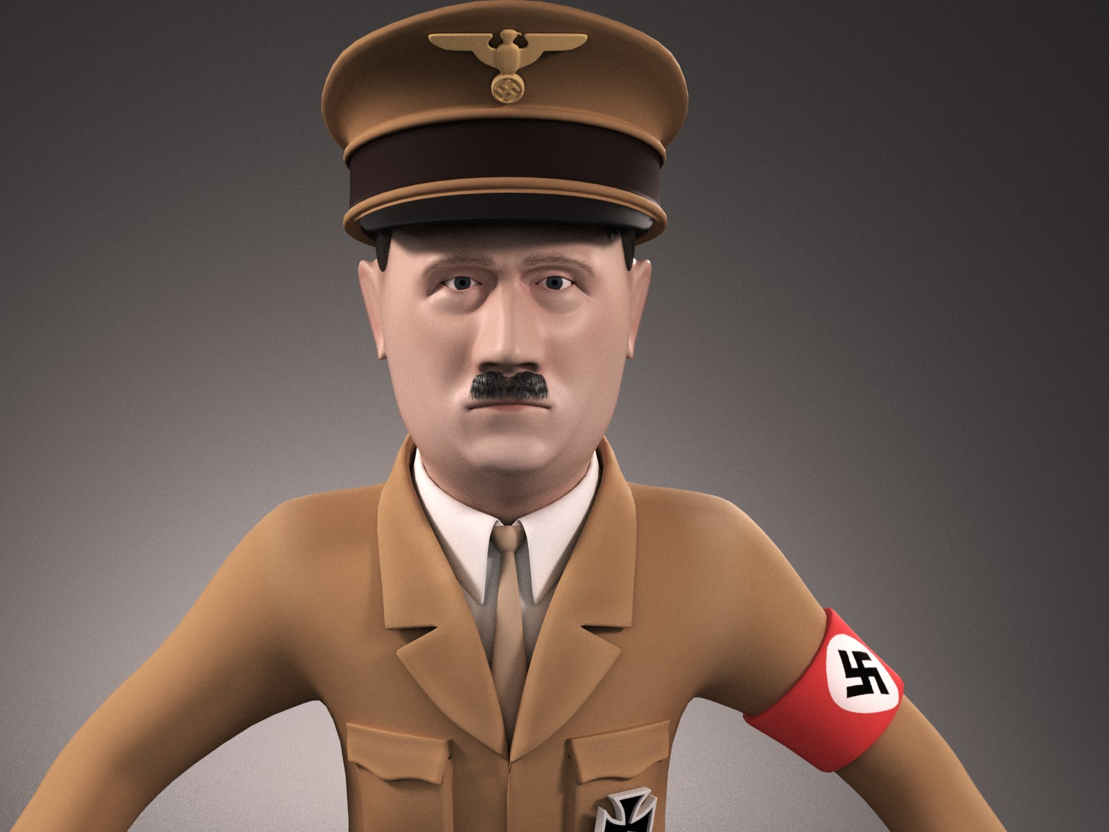 3D модель Мультфильм Адольф Гитлер - TurboSquid 1290254