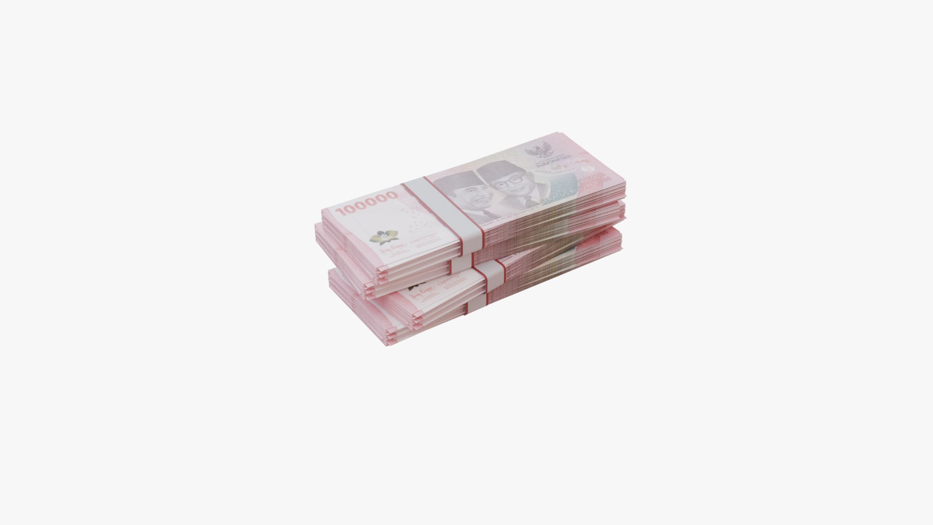 modèle 3D de 100 000 roupies indonésiennes (IDR) - TurboSquid 2549207