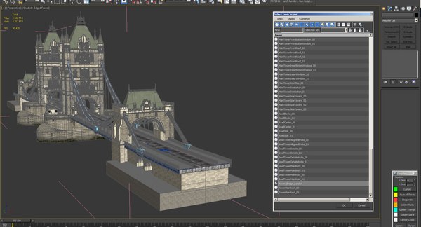 3d model tower bridge london