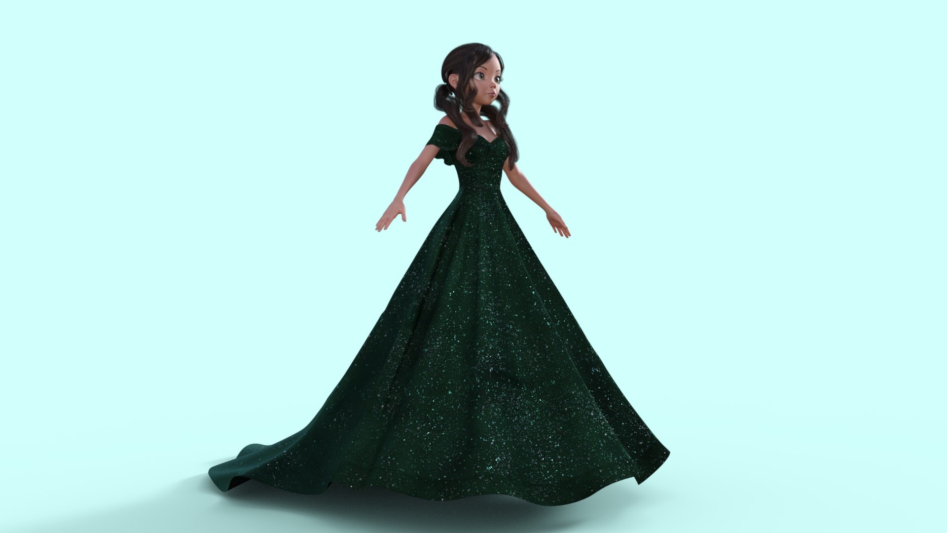 3D Princess Character Rigged Model - TurboSquid 2020529
