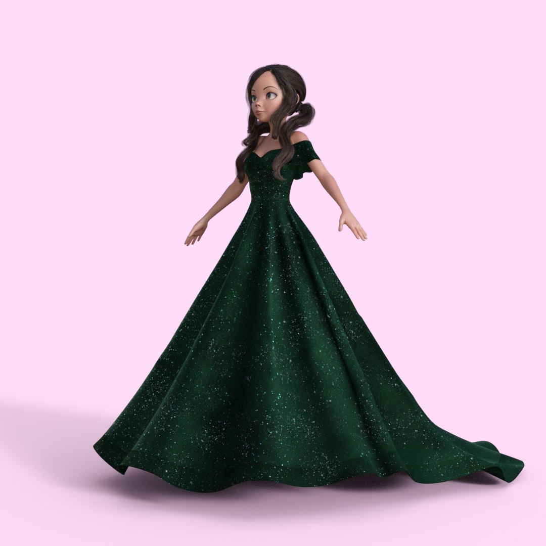 3D Princess Character Rigged Model - TurboSquid 2020529