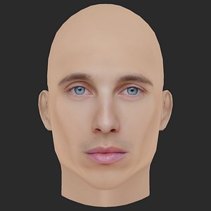 Low Poly Axel Baille Head