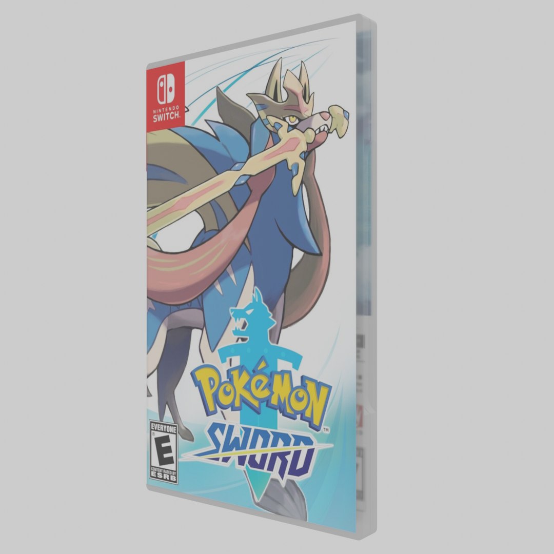 Pokemon Sword Case Nintendo 3D Model - TurboSquid 1493808