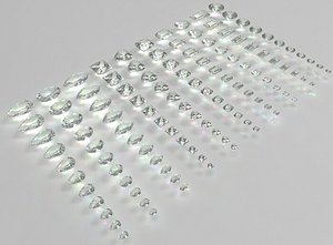 Standard diamond of different cut