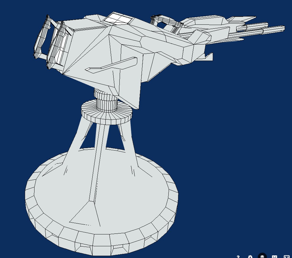 3D Battle Turret - Weapon Model - TurboSquid 1233813