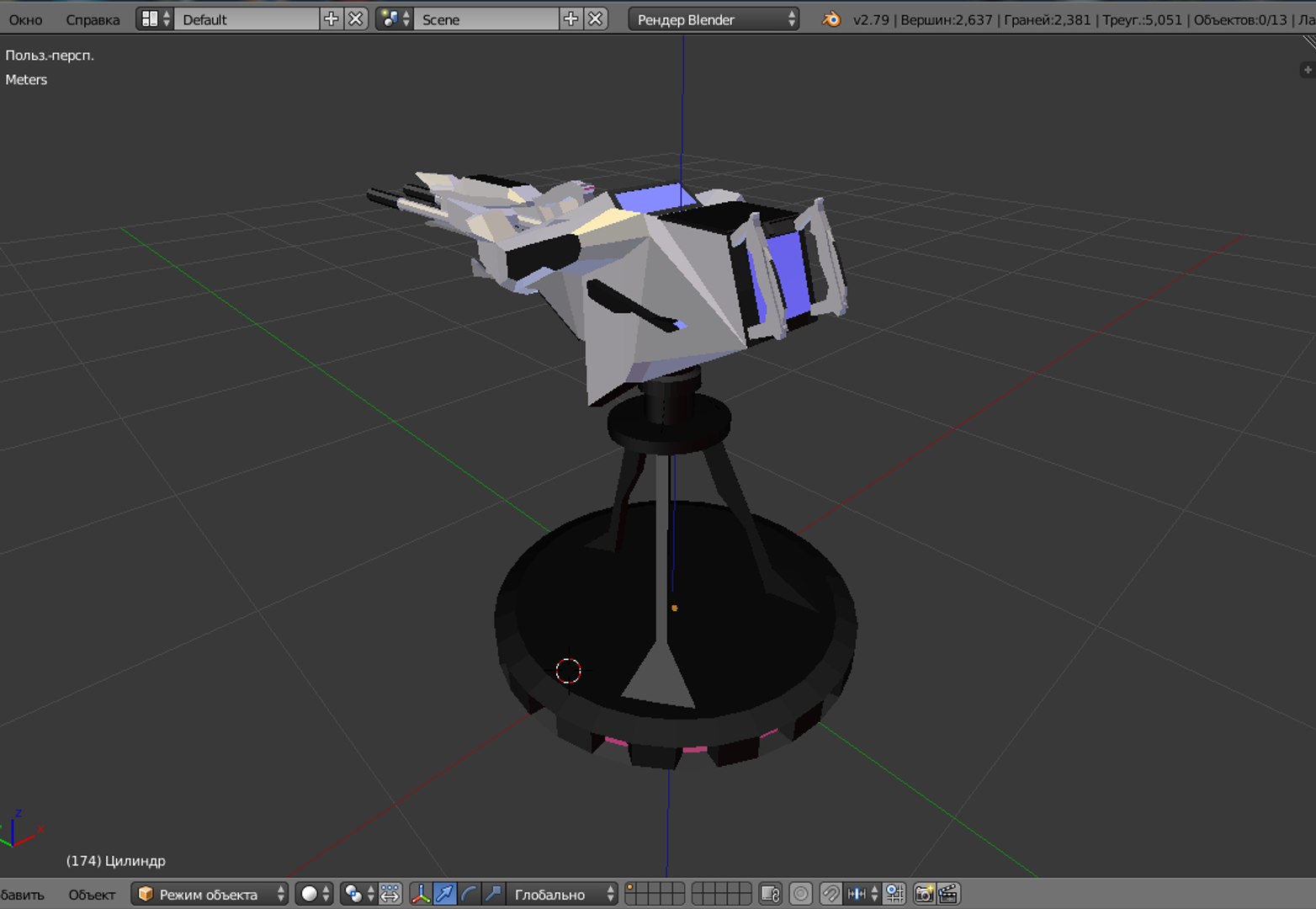 3D Battle Turret - Weapon Model - TurboSquid 1233813
