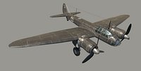 Ju 88 S PBR Low-poly