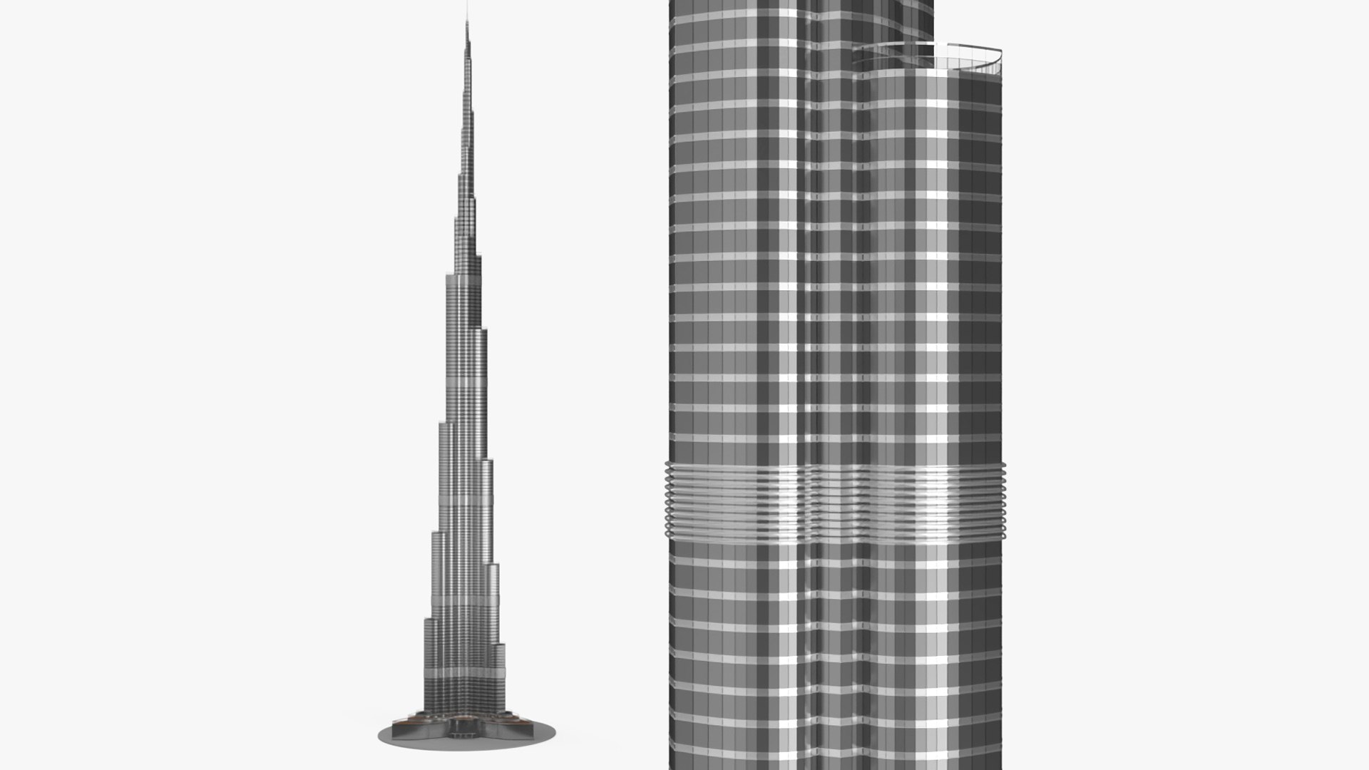 Burj Khalifa Worlds Tallest Building 3D model preview