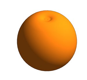 3d - orange fruit