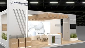 3D Model Exhibition Booth stand stall model
