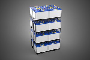 TOWER ACCU BATTERY GRID STACK TRAY RACK FRAME POWER