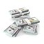 3D 100 Dollar Bill Grouped Stacks