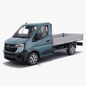 Renault Master pick-up 2024 with interior 3D model