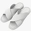 3D Men Flip Flops Soft Footbed model