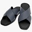 3D Men Flip Flops Soft Footbed model