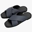 3D Men Flip Flops Soft Footbed model