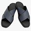 3D Men Flip Flops Soft Footbed model