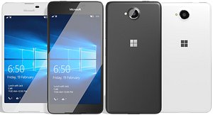 3d realistic microsoft lumia 650