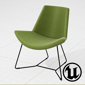 3d unreal halle chair ue4